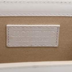 Pre Owned Jacquemus le chiquito Micro White Leather Clutch