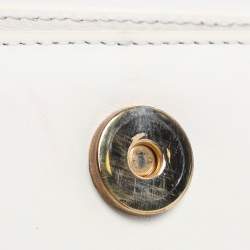 Pre Owned Jacquemus le chiquito Micro White Leather Clutch