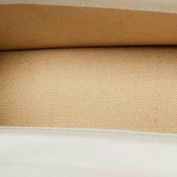 Pre Owned حقيبة جاكيموس ميني لو بامبينو جلد أبيض بمقبض علوي