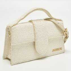 Pre Owned حقيبة جاكيموس لو جراند بامبينو جلد أزرق بيد علوية