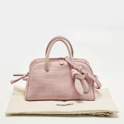 Pre Owned حقيبة جاكيموس لي بيتي توريسمو جلد صفراء