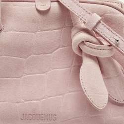 Pre Owned حقيبة جاكيموس لي بيتي توريسمو جلد صفراء