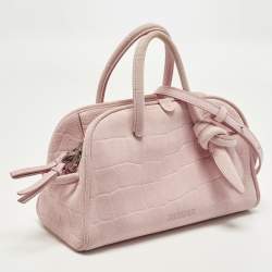 Pre Owned حقيبة جاكيموس لي بيتي توريسمو جلد صفراء