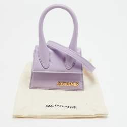 Pre Owned حقيبة جاكيموس لو تشيكيتو جلد فوشيا صغيرة بمقبض علوي