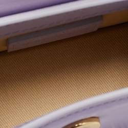 Pre Owned حقيبة جاكيموس لو تشيكيتو جلد فوشيا صغيرة بمقبض علوي