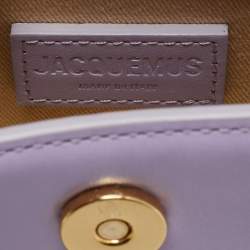 Pre Owned حقيبة جاكيموس لو تشيكيتو جلد فوشيا صغيرة بمقبض علوي