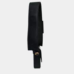 Pre Owned Jacquemus Black Leather 'Le Carinu' Shoulder Bag