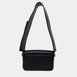 Pre Owned Jacquemus Black Leather 'Le Carinu' Shoulder Bag