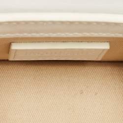Pre Owned Jacquemus Le Chiquito Mini White Leather Top Handle Bag