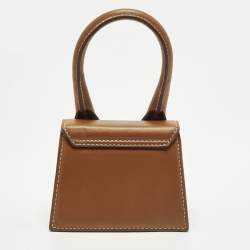 Pre Owned Jacquemus Le Chiquito Mini Leather Top Handle Bag