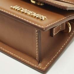 Pre Owned Jacquemus Le Chiquito Mini Leather Top Handle Bag