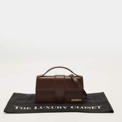 مملوكة مسبقًا حقيبة جاكيموس لو جراند بامبينو جلد أزرق بيد علوية