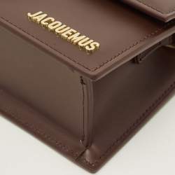 مملوكة مسبقًا حقيبة جاكيموس لو جراند بامبينو جلد أزرق بيد علوية