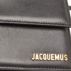 Pre Owned حقيبة كتف جاكيموس لو بامبينو طويلة جلد أسود