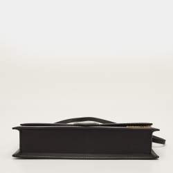 Pre Owned حقيبة كتف جاكيموس لو بامبينو طويلة جلد أسود