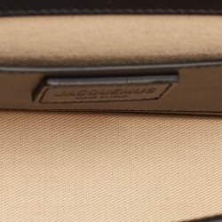 Pre Owned حقيبة كتف جاكيموس لو بامبينو طويلة جلد أسود