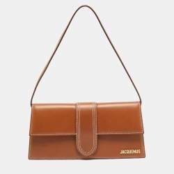 مملوكة مسبقًا Jacquemus Le Bambino Long Brown Leather Shoulder Bag
