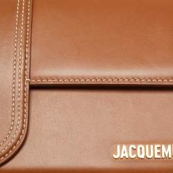 مملوكة مسبقًا Jacquemus Le Bambino Long Brown Leather Shoulder Bag