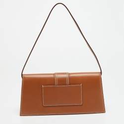 مملوكة مسبقًا Jacquemus Le Bambino Long Brown Leather Shoulder Bag