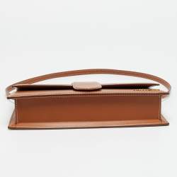 مملوكة مسبقًا Jacquemus Le Bambino Long Brown Leather Shoulder Bag