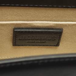 مملوكة مسبقًا Jacquemus Le Chiquito Moyen Black Leather Top Handle Bag