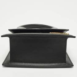 مملوكة مسبقًا Jacquemus Le Chiquito Moyen Black Leather Top Handle Bag