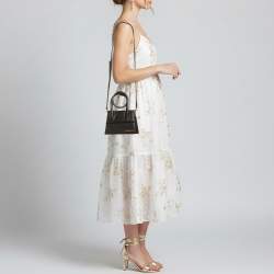 Pre Owned حقيبة جاكيموس جلد بنفسجي لي شيكيتو نود بيد علوية