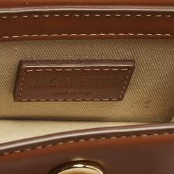Pre Owned Jacquemus Le Chiquito Mini Brown Leather Top Handle Bag