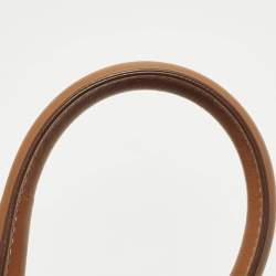 Pre Owned Jacquemus Le Chiquito Mini Brown Leather Top Handle Bag