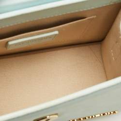 Pre Owned Jacquemus Le Chiquito Noeud Light Blue Nubuck Leather Top Handle Bag