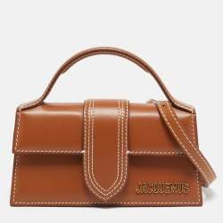 Pre Owned حقيبة جاكيموس ميني لي بامبينو جلد أسود بيد علوية