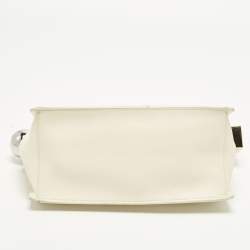 Pre Owned Jacquemus La Rond Carré Ivory Leather Clutch