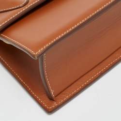 Pre Owned Jacquemus Le Chiquito Noeud Brown Leather Top Handle Bag