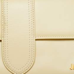 Pre Owned Jacquemus Le Bambino Long Cream Leather Bag
