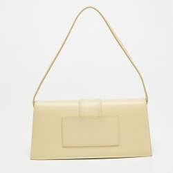 Pre Owned Jacquemus Le Bambino Long Cream Leather Bag
