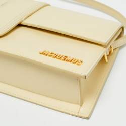 Pre Owned Jacquemus Le Bambino Long Cream Leather Bag