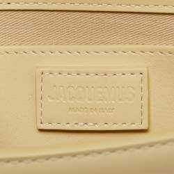 Pre Owned Jacquemus Le Bambino Long Cream Leather Bag