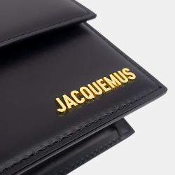 Pre Owned Jacquemus Black Leather Long Bambino Shoulder Bag