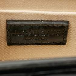 مملوكة مسبقًا حقيبة جاكيموس لُ شِيكيتو موين جلد بلون أبيض بيد علوية