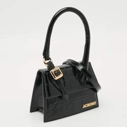 مملوكة مسبقًا حقيبة جاكيموس لُ شِيكيتو موين جلد بلون أبيض بيد علوية