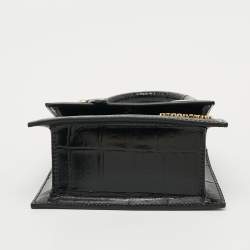 مملوكة مسبقًا حقيبة جاكيموس لُ شِيكيتو موين جلد بلون أبيض بيد علوية