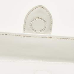 مملوكة مسبقًا Jacquemus Le Bambino Mini White Leather Top Handle Bag