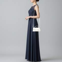 مملوكة مسبقًا Jacquemus Le Bambino Mini White Leather Top Handle Bag