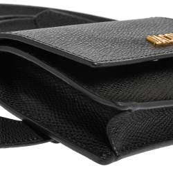 مملوكة مسبقًا حقيبة جاكيموس لا ريفييرا جلد أسود بحزام مزدوج 