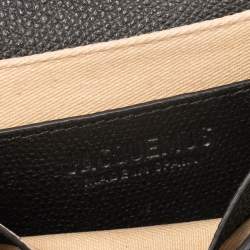 مملوكة مسبقًا حقيبة جاكيموس لا ريفييرا جلد أسود بحزام مزدوج 