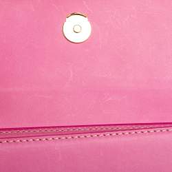Pre Owned Jacquemus Pink Leather Le Chiquito Moyen Top Handle Bag