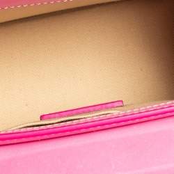 Pre Owned Jacquemus Pink Leather Le Chiquito Moyen Top Handle Bag