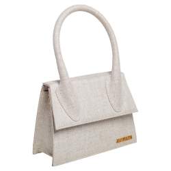 Pre Owned حقيبة جاكيموس لو غراند تشيكيتو كانفاس بيج بيد علو ية 