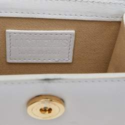 Jacquemus White Leather Le Chiquito Mini Top Handle Bag