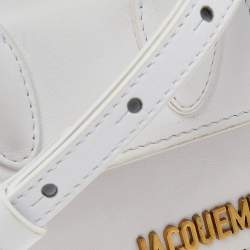 Jacquemus White Leather Le Chiquito Mini Top Handle Bag